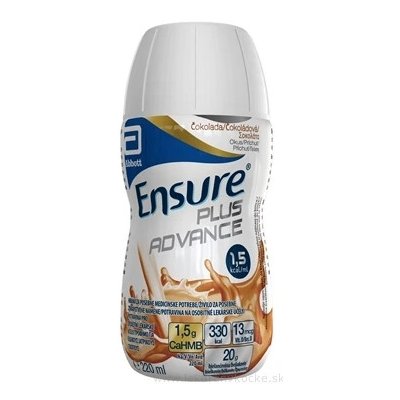 ENSURE PLUS ADVANCE ČOKOLÁDOVÁ PŘÍCHUŤ POR SOL 30 X 220 ML – Hledejceny.cz