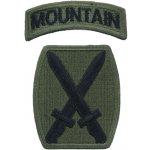 Nášivka: Divize pěší 10. - horská | olivová | černá – Zboží Dáma