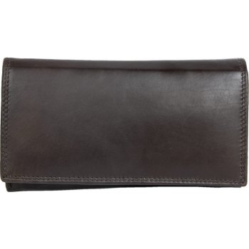 tmavě klasická kvalitní kožená peněženka HMT hnědá