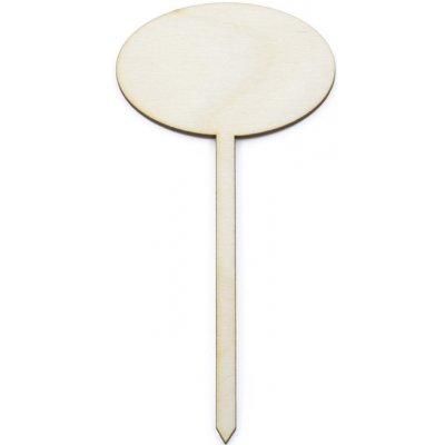 Dřevěný zápich oválná cedulka (překližka) – Zboží Mobilmania