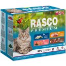 Rasco Premium Cat Pouch Sterilized 3 x salmon 3 x cod 3 x duck 3 x turkey 1020 g