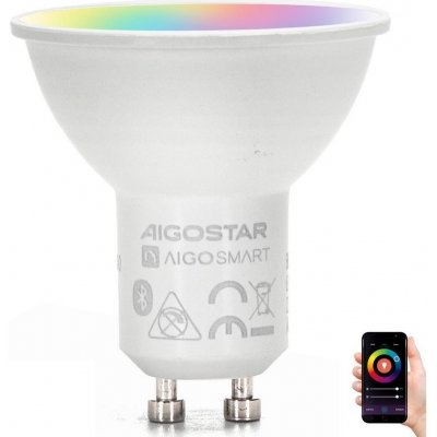 Aigostar B.V. LED RGBW Stmívatelná žárovka MESH Smart GU10/6,5W/230V 2700-6500K AI0589 – Zboží Živě
