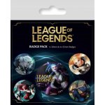 CurePink: | Placky League of Legends:Šampioni|set 5 kusů (25 mm|38 mm) [BP2404787] – Zboží Dáma
