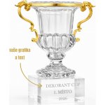 Dekorant Skleněná trofej na podstavci pro vítěze GOLD 20x17 cm 1KS – Zboží Mobilmania