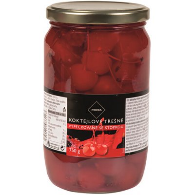 Rioba Třešně koktejlové se stopkou 750 g – Sleviste.cz