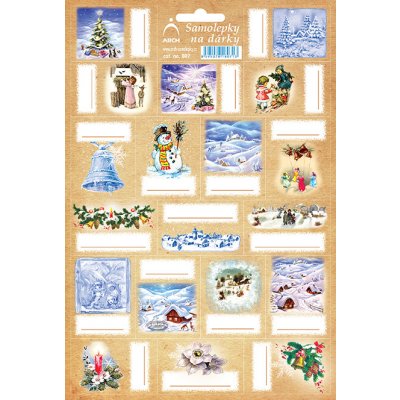 Vánoční jmenovky na dárky 19ks – Zboží Dáma