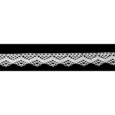 Bavlněná paličkovaná krajka - bílá - šířka 2,5 cm – Hledejceny.cz