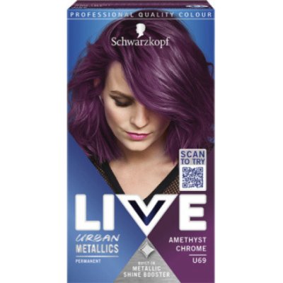 Henkel Schwarzkopf Live Urban Metallics barva na vlasy Fialový chrom U69 60 ml – Zboží Mobilmania