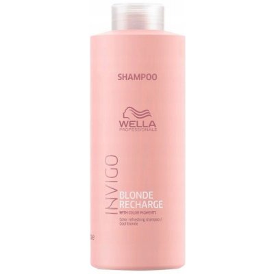 Wella Professionals Invigo Blonde Recharge Color Refreshing Shampoo osvěžující šampon s barevnými pigmenty na vlasy studené blond 1000 ml – Zbozi.Blesk.cz