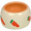 Miska pro hlodavce Nobby CARROT keramická miska 8 x 4,5 cm