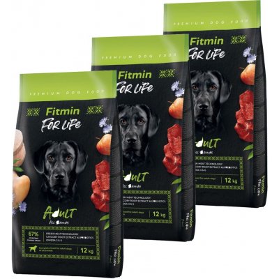 Fitmin dog For Life Adult 3 x 12 kg – Hledejceny.cz