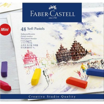 Faber Castell Suché křídy MINI pap.krabička 48ks #128248 – Zbozi.Blesk.cz