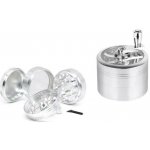 Hammercraft čtyřdílná drtička mlýnek stříbrná 60 mm – Hledejceny.cz