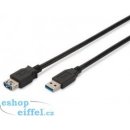 Assmann AK-300203-030-S USB 3.0, USB A M (plug)/USB A F (jack), 3m, černý