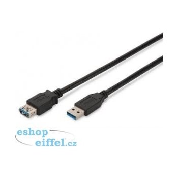 Assmann AK-300203-030-S USB 3.0, USB A M (plug)/USB A F (jack), 3m, černý