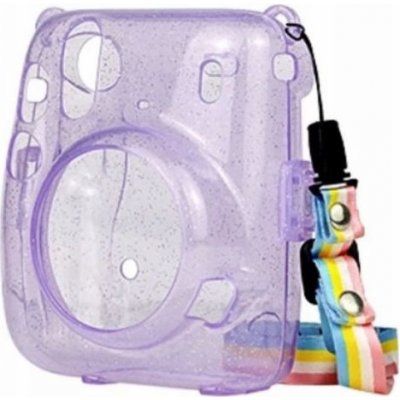 LoveInstant Case For Fujifilm Instax Mini 11 Purple Glitter Transparent – Hledejceny.cz