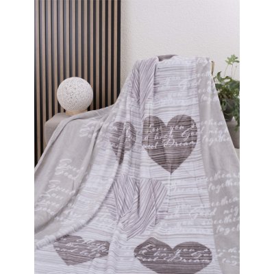 MKLuzkoviny.cz Deka mikroplyš Selina šedohnědé 150x200 – Hledejceny.cz