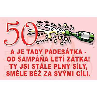 Vtipné přání 50 let – Zbozi.Blesk.cz