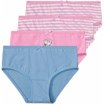 Lupilu dívčí kalhotky s BIO bavlnou 4 kusy modrá / světle růžová