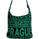 Mahel moderní crossbody Prague se zeleným potiskem