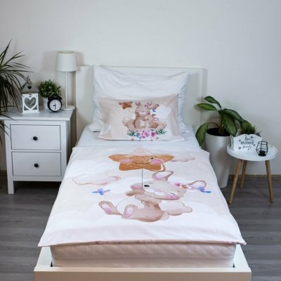 Jerry Fabrics Povlečení do postýlky Bunny Star 100 cm x 135 cm 40 cm x 60 cm – Sleviste.cz