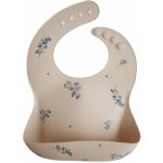 Mushie Silikonový bryndák Lilac Flowers – Zboží Dáma