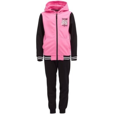 Lewro KITSILA dívčí tepláková souprava černá – Zboží Mobilmania