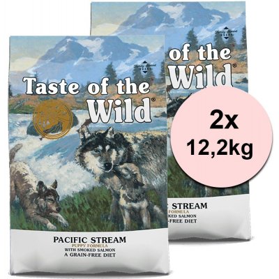 Taste of the Wild Pacific Stream Puppy 2 x 12,2 kg – Zboží Mobilmania