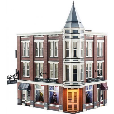 Woodland Scenics městský rohový dům s prodejnou BR5847 – Zboží Mobilmania