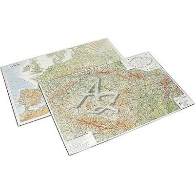 stolní psací podložka 670x440mm-MAPA ČR+EVROPA