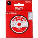Milwaukee Řezné kotouče 76 mm 4932464717 5ks – Zboží Dáma