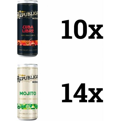 Republica RTD Party Mix 6% 24 x 0,25 l (holá láhev) – Hledejceny.cz