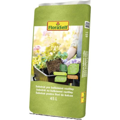 FloraSelf Substrát pro balkónové rostliny 45 l – Hledejceny.cz