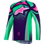 Alpinestars TECHSTAR NOMUR tmavě fialová/zelená/růžová fluo – Sleviste.cz
