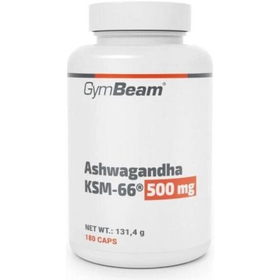 GymBeam Ashwagandha KSM-66 500 mg 180 kapslí – Hledejceny.cz