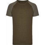 Pánské prodloužené směsové úzké triko Miners Mate vínová vínová melír MY111 – Zbozi.Blesk.cz