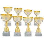 Pohár EKONOM výška 29 cm zlatý/stříbrný – Sleviste.cz