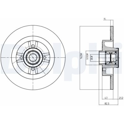 Brzdový kotouč DELPHI BG9030RS – Hledejceny.cz