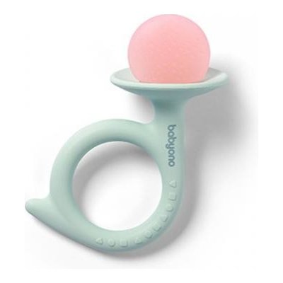 BabyOno silikon kousátko Snail růžová – Zboží Dáma