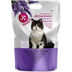 JK ANIMALS Litter Silica gel lavender kočkolit 4,3 kg/10 l