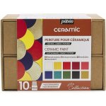 Pébéo Sada barev na keramiku Ceramic 10 x 45 ml s příslušenstvím – Zboží Mobilmania