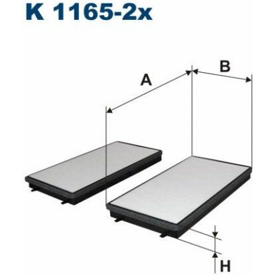 Filtr, vzduch v interiéru FILTRON K 1165-2x – Hledejceny.cz
