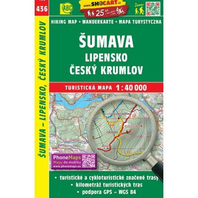 Šumava Lipensko Český Krumlov mapa 1:40 000 č. 436 – Zboží Mobilmania