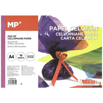 Main Paper S.L. Celofánová fólie sada A4 (10ks) mix barev – Sleviste.cz