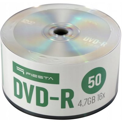 Platinet Fiesta DVD-R 4,7GB 16, spindle, 50ks (40718) – Zboží Živě