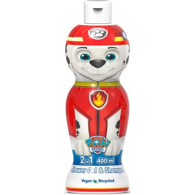 Nickelodeon Paw Patrol Shower Gel & Shampoo sprchový gel a šampon 2 v 1 pro děti Marshall 400 ml