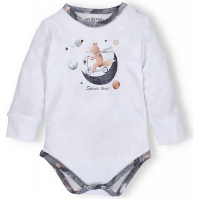 NINI Body dlouhý rukáv Space Tour BÍLÉ – Sleviste.cz