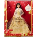 Mattel Barbie® VÁNOČNÍ PANENKA ČERNOVLÁSKA 2023 – Hledejceny.cz