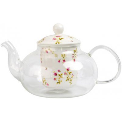 Toro Skleněná konvice se sítkem růže borosilikát 600ml – Zboží Mobilmania