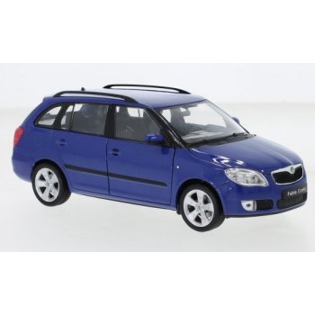 Welly Škoda Fabia Combi II 2009 modrá 1:24